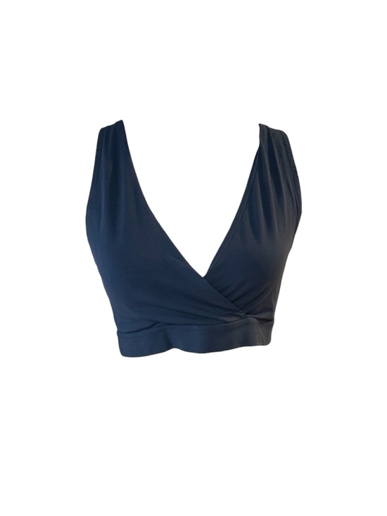 Pact Other - Pact Deep V Navy Blue Sports Bra